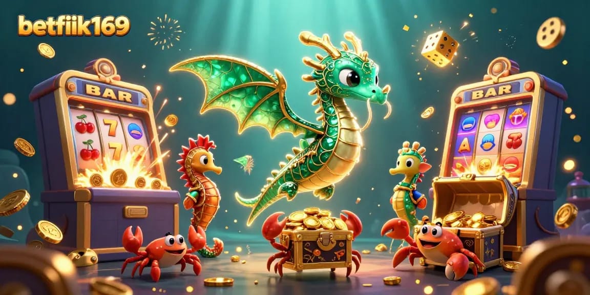 เดิมพันที่ betflik169 พร้อมกับมังกรทะเล 3D และสล็อตแมชชีนในบรรยากาศคาสิโนทะเล