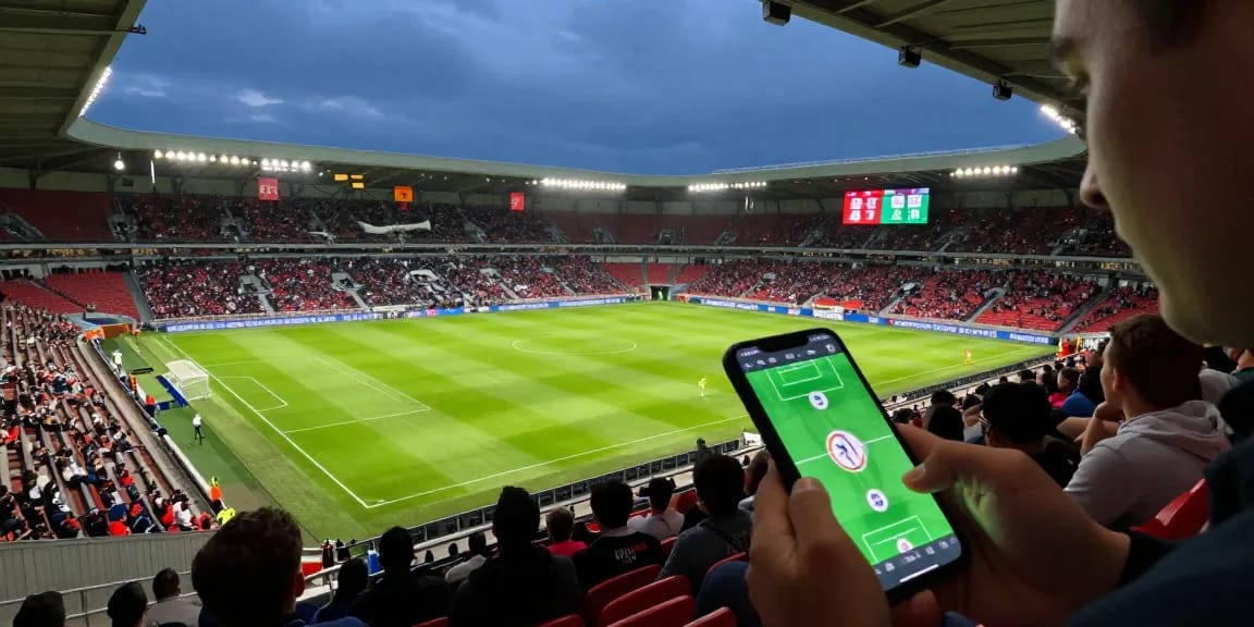 สมัครแทงบอลโลก with real-time betting predictions and match odds analysis in an electrifying stadium atmosphere.