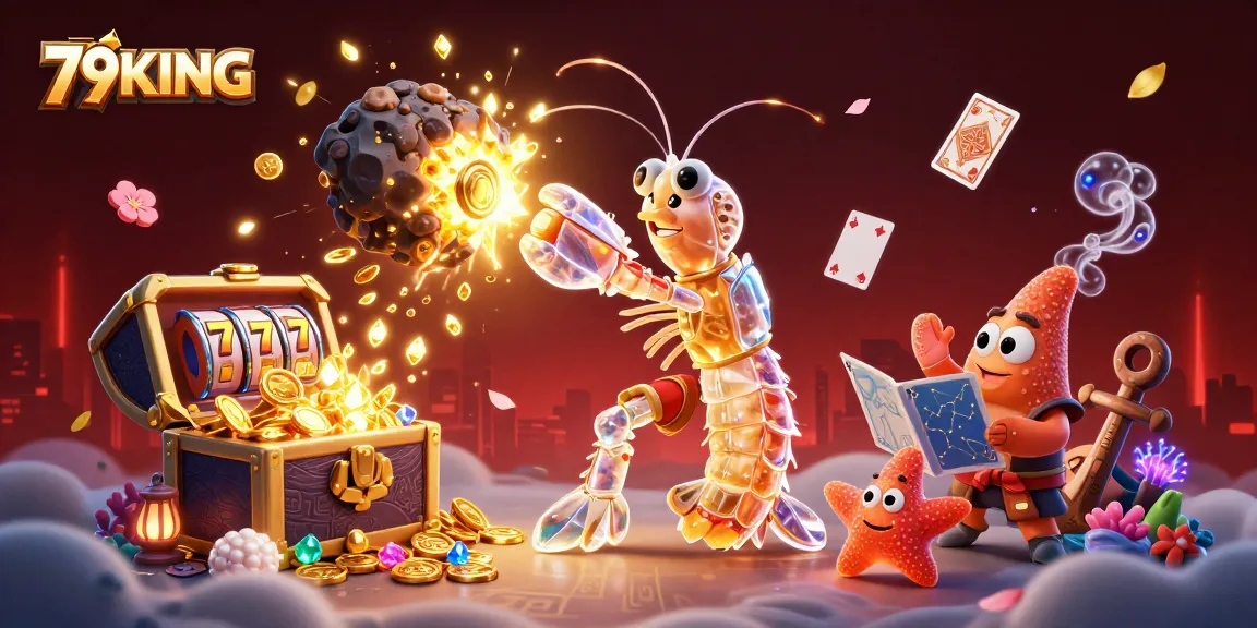 Experience thrilling wins with 79KING in this vibrant digital casino scene featuring dynamic game elements.