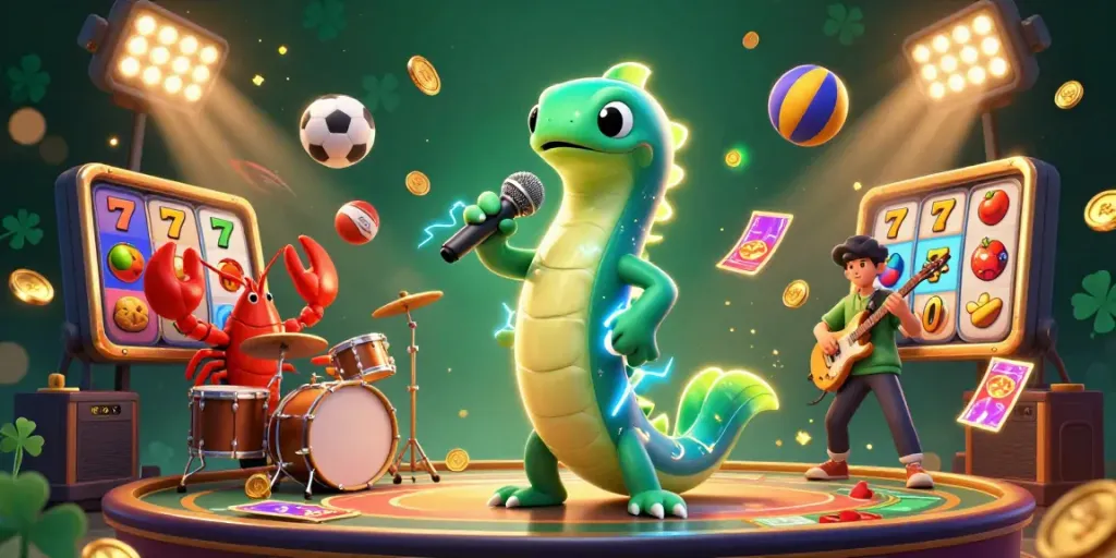 Experience thrilling gameplay in LLWIN with an exciting underwater casino stage and vibrant characters.