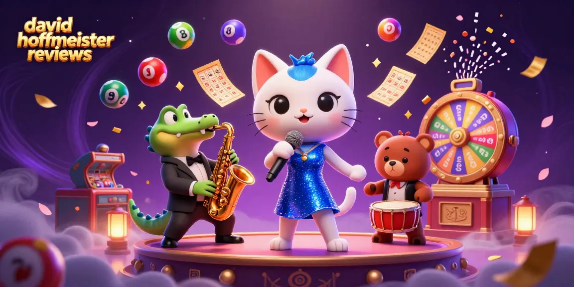 Experience the joy of david hoffmeister reviews in this vibrant casino-themed illustration.
