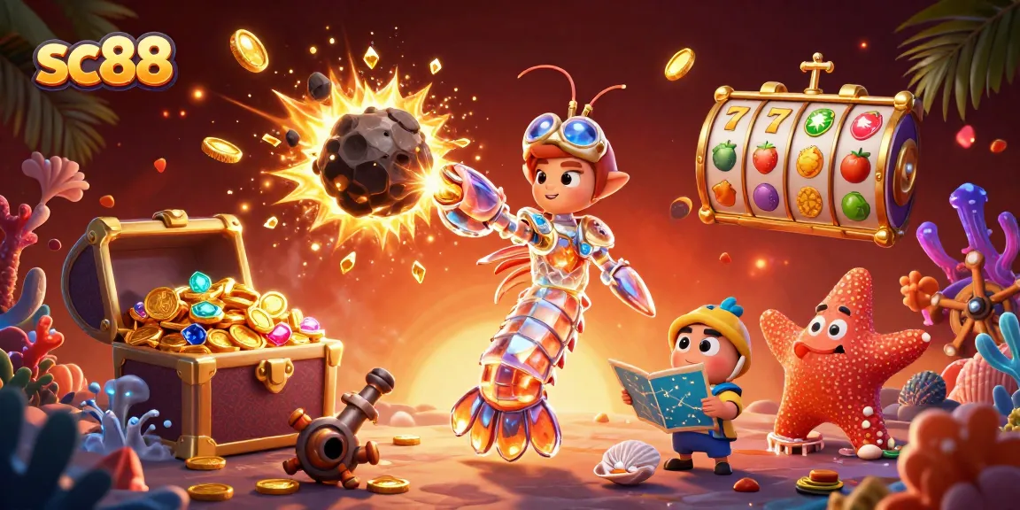 Engage in thrilling games at sc88 with vibrant slot reels and adventurous treasures.