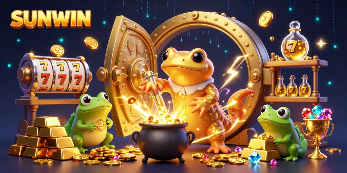 SUNWIN players immerse in thrilling slot adventures amidst golden treasures and character magic.