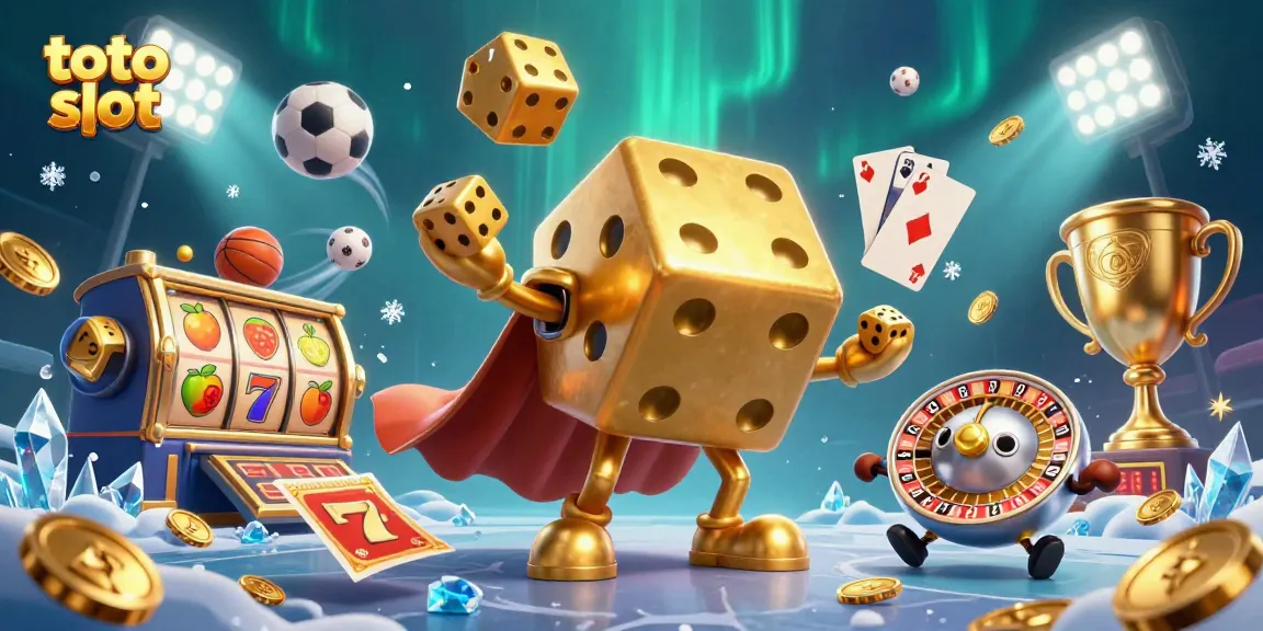 Engage with the exciting toto slot game, featuring vibrant characters and dynamic elements in a lively casino scene.