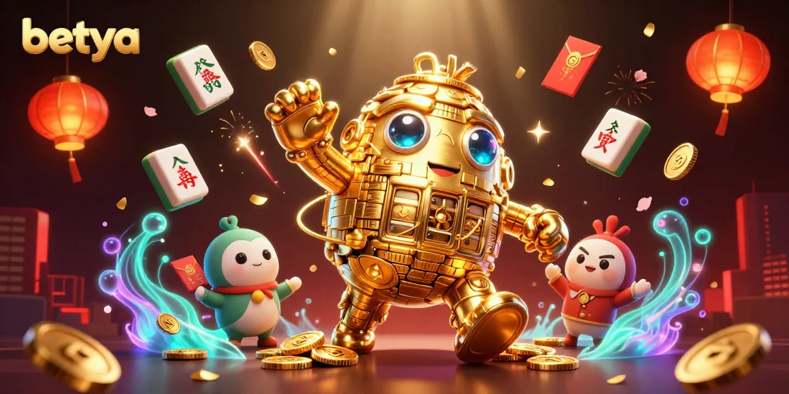 Betya engages players in thrilling bets with a dazzling 3D illustration of a dynamic casino scene.
