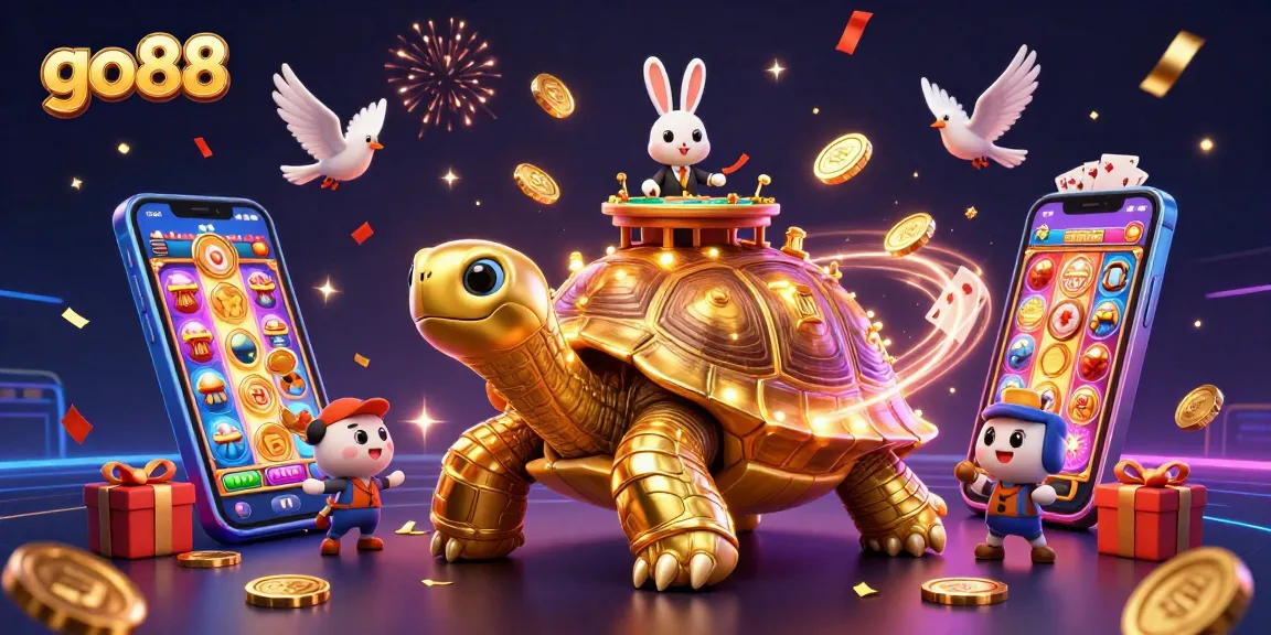 Experience go88's thrilling games with a golden tortoise casino oasis and dynamic excitement.