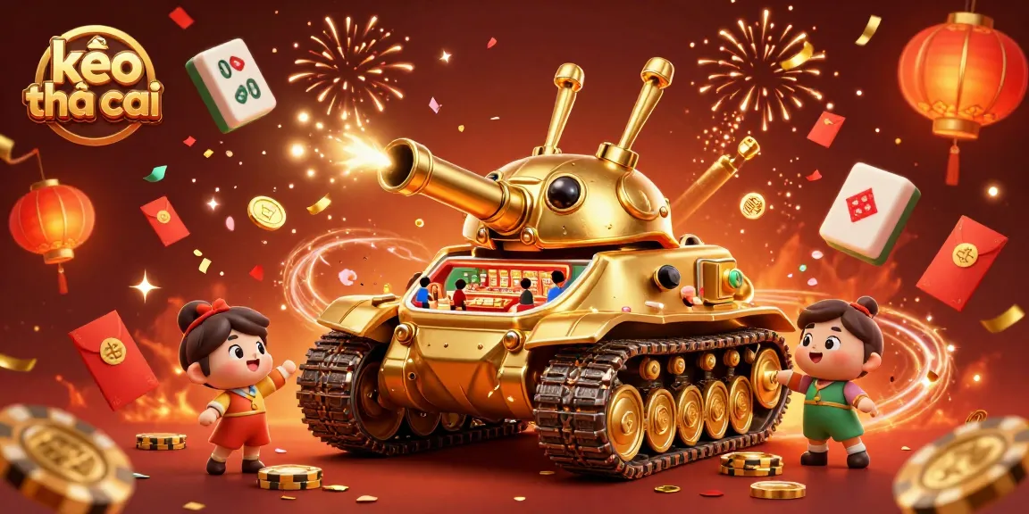 Engage with kèo nhà cái in an exciting 3D digital casino scene featuring celebratory elements.