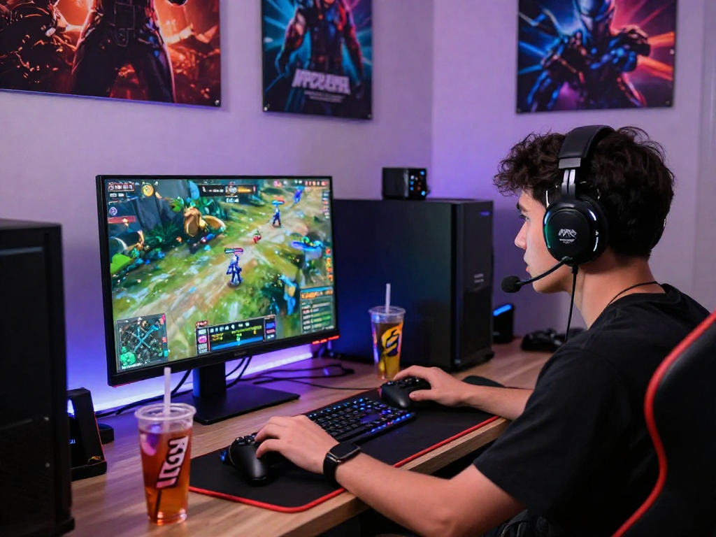Exciting MPOCASH gaming setup showcasing vibrant gameplay and competitive atmosphere.
