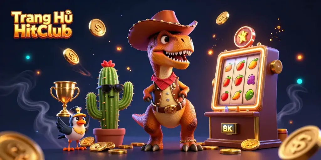 Engage with exciting slot games at Trang Chủ HitClub with vibrant jackpot and gold elements!