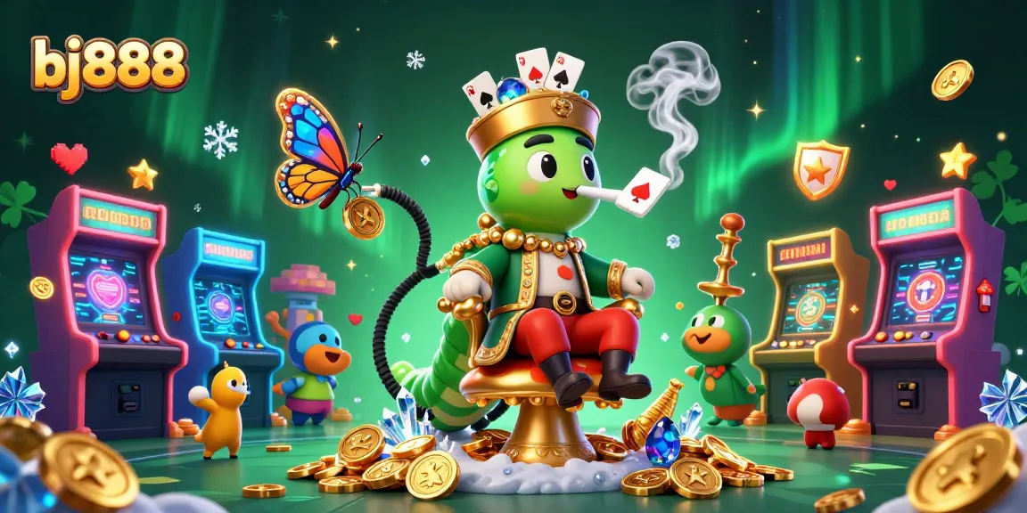 Engage in thrilling games at bj888 with vibrant 3D illustrations showcasing exciting gaming elements.