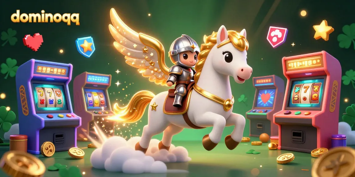 Engage with dominoqq while experiencing thrilling game dynamics featuring vibrant characters and arcade elements.