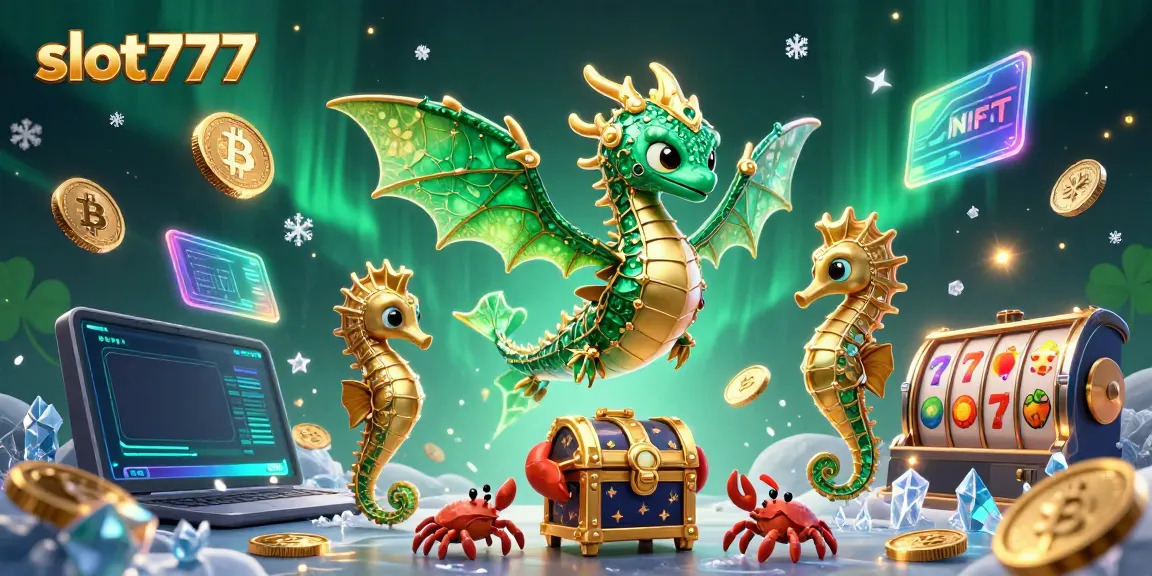 Experience thrilling gameplay with slot777 as a vibrant sea dragon leads the treasure hunt surrounded by lucky elements.