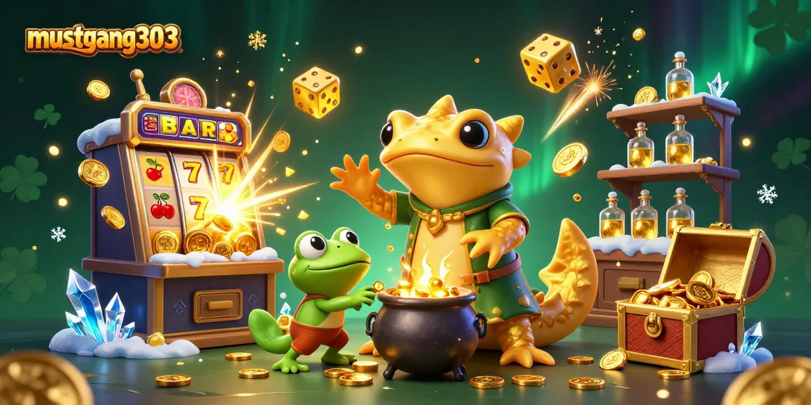 Experience mustang303 gaming with a golden salamander alchemist amidst dynamic casino elements