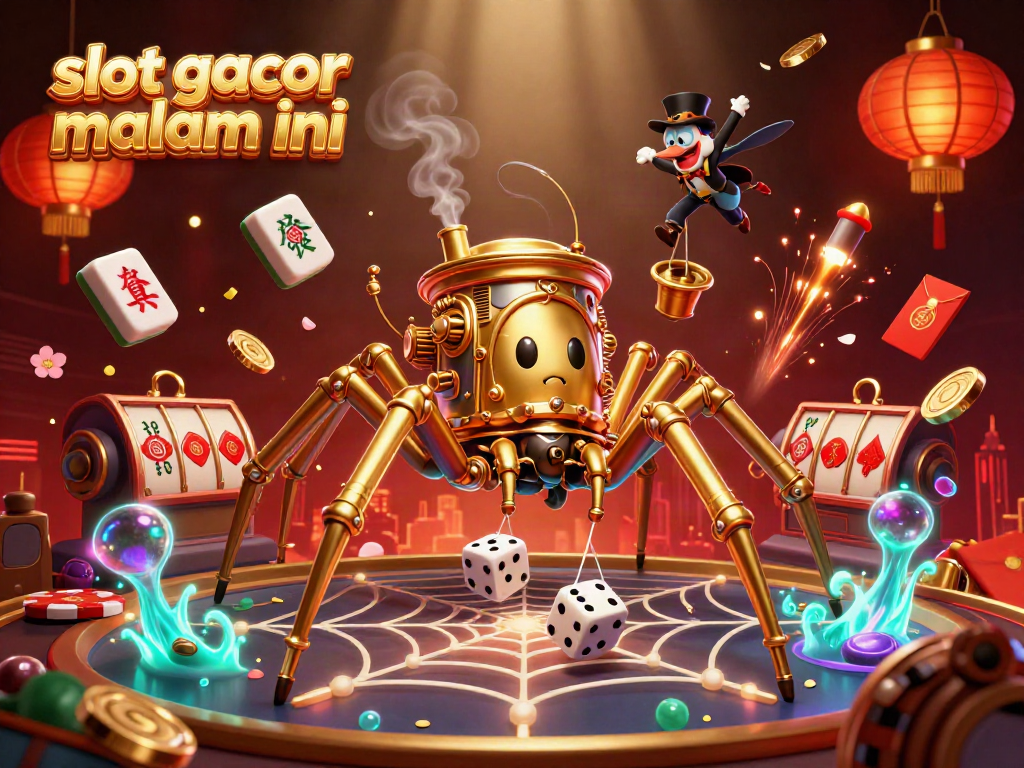 Menangkan slot gacor malam ini dengan ilustrasi 3D penuh warna yang menarik.