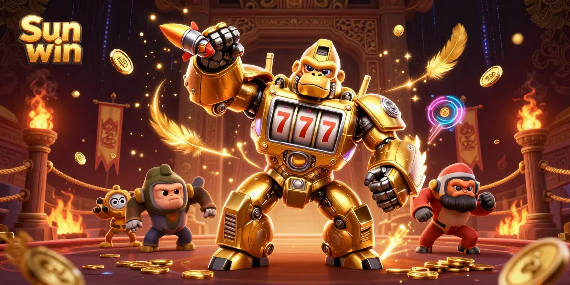 Experience exhilarating wins with Sun win in this vibrant gambling showdown illustration.