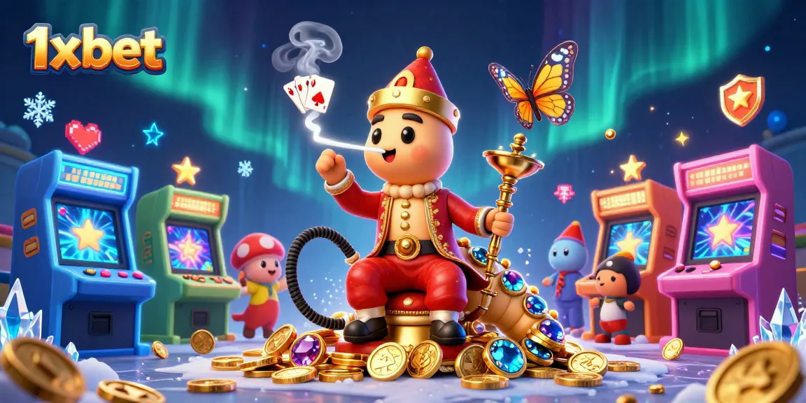 Experience vibrant gaming excitement with 1x bet in this immersive casino setting.