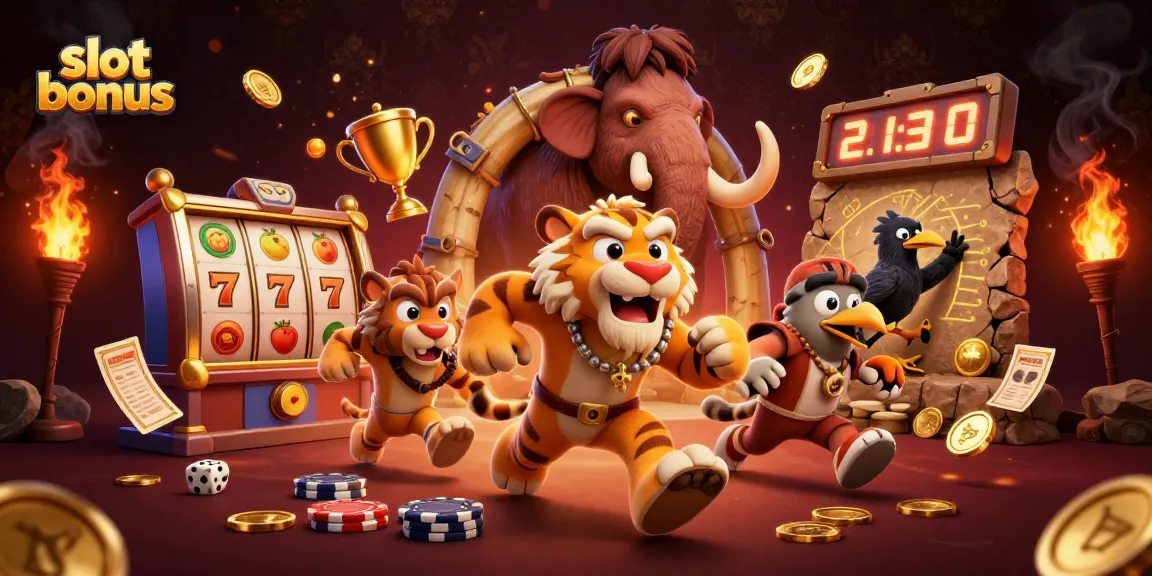 Experience the slot bonus action with a vibrant 3D casino scene featuring engaging characters.