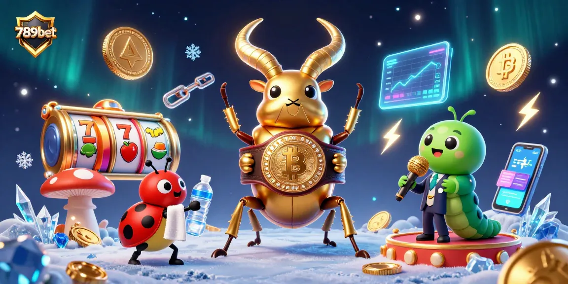Engage in thrilling gameplay with 789bet's dynamic casino scene featuring vibrant characters and crypto elements.