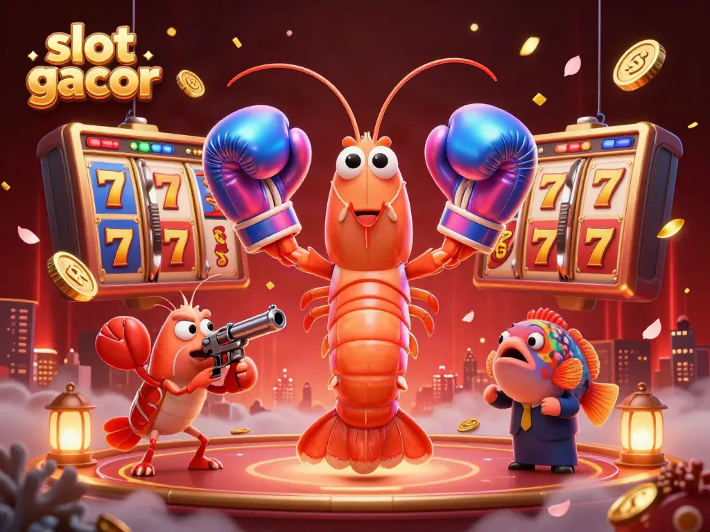 Experience the thrill of slot gacor with vibrant 3D characters and rich casino elements.