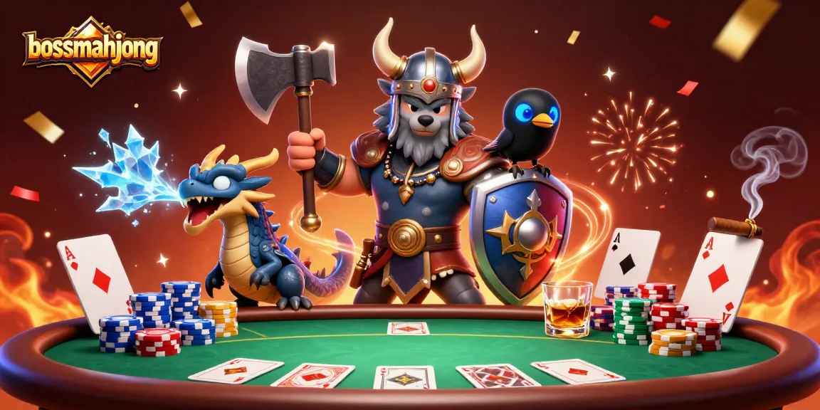 Bosmahjong menampilkan aksi seru permainan Mahjong dengan karakter menarik dan elemen kasino.