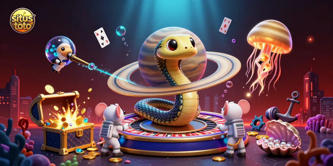 Experience the thrill of situs toto as astronaut mice bet on a cosmic roulette wheel.