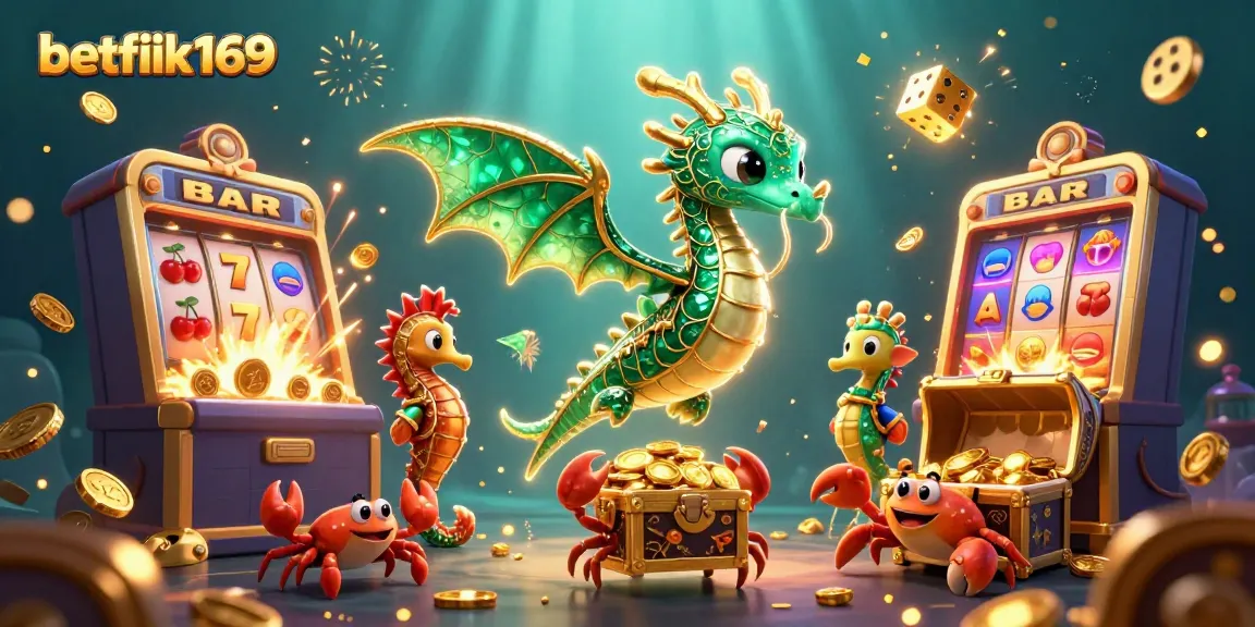 เดิมพันที่ betflik169 พร้อมกับมังกรทะเล 3D และสล็อตแมชชีนในบรรยากาศคาสิโนทะเล