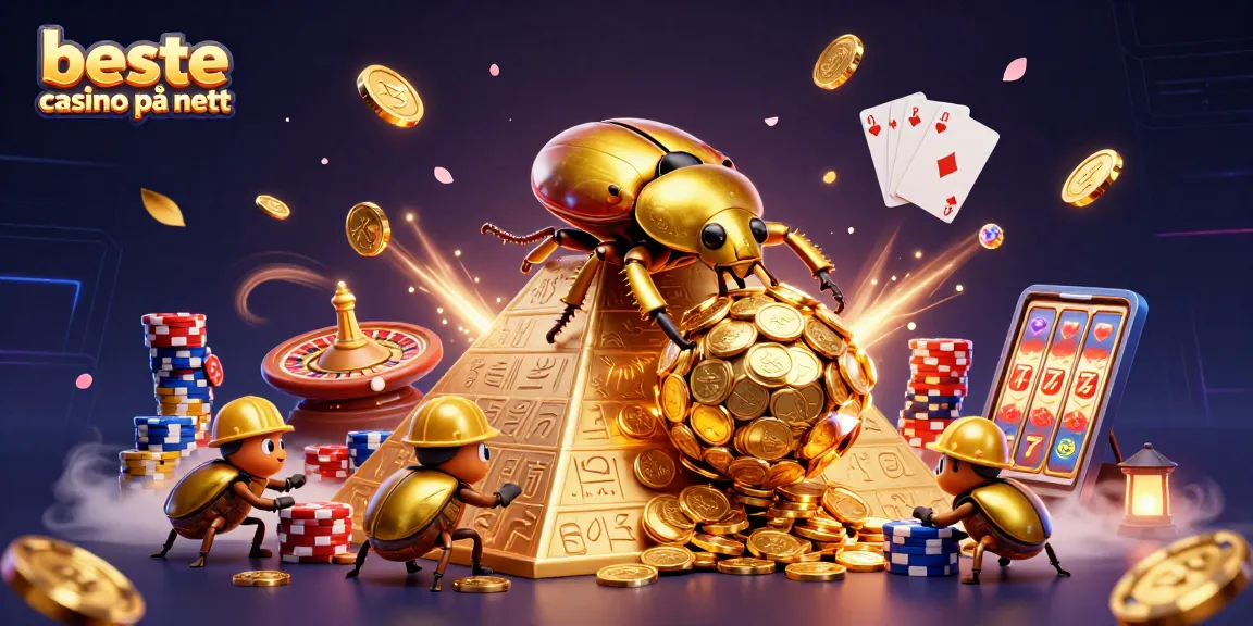 Oppdag beste casino på nett med en 3D illustrasjon som fanger spenningen i gambling.