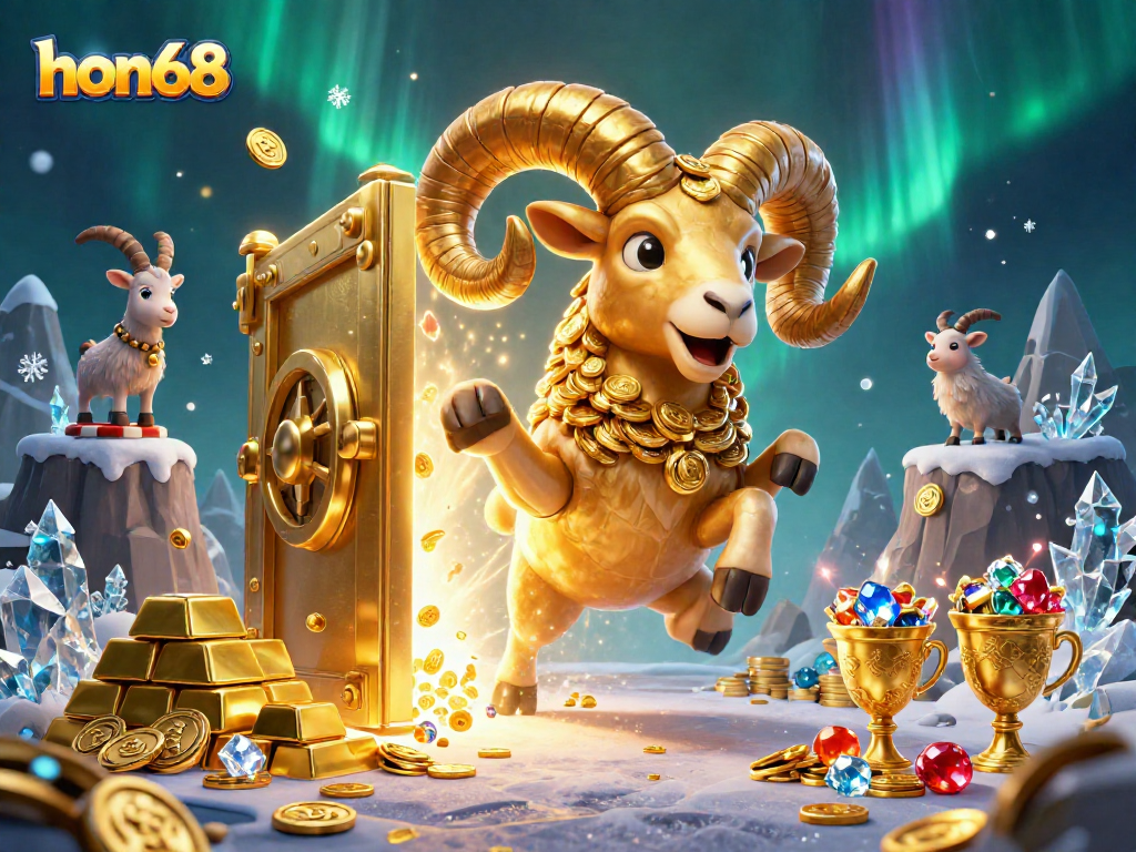 Experience the thrill of gaming at hon68 with golden treasures and dynamic casino elements.