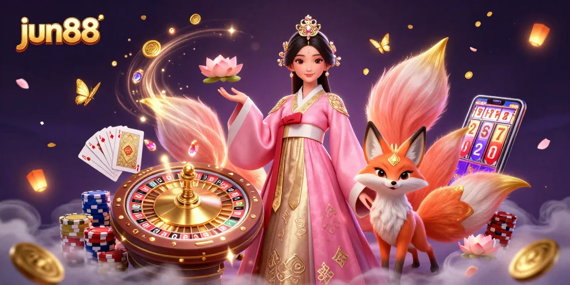 Experience thrilling gaming at jun88 with a vibrant celebration of luck and prosperity in this dynamic 3D illustration