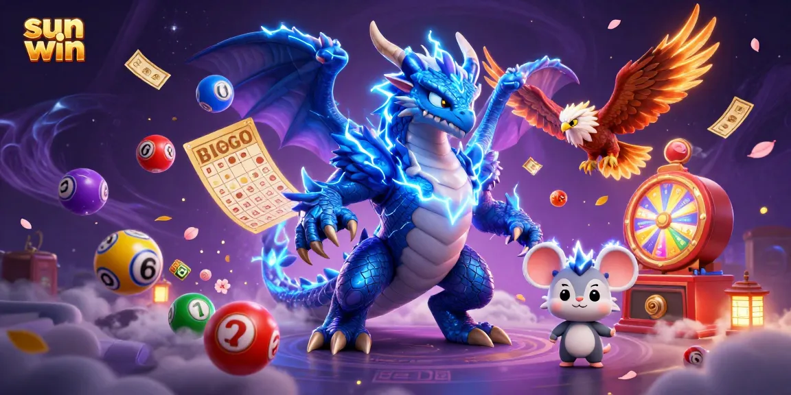 Experience thrilling gameplay with sun win, represented by dynamic characters and vivid gaming elements.