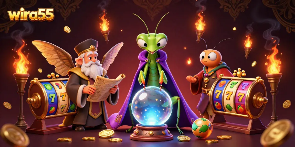 Engage with wira55's vibrant slot adventure featuring a fortune teller and enchanting elements.
