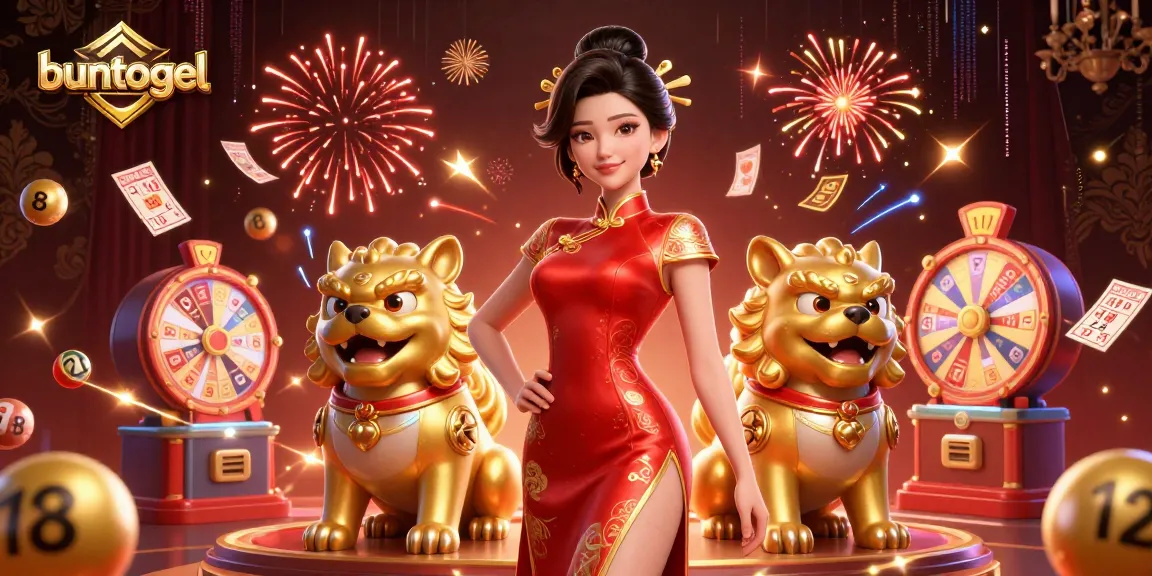 Experience thrilling lottery gameplay with buntogel's vibrant digital illustration showcasing key gaming elements.