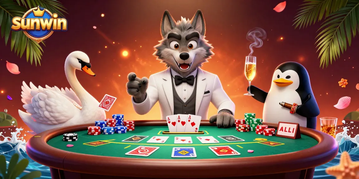 Play exciting casino games at sunwin with vibrant cartoon characters and rich graphical details.