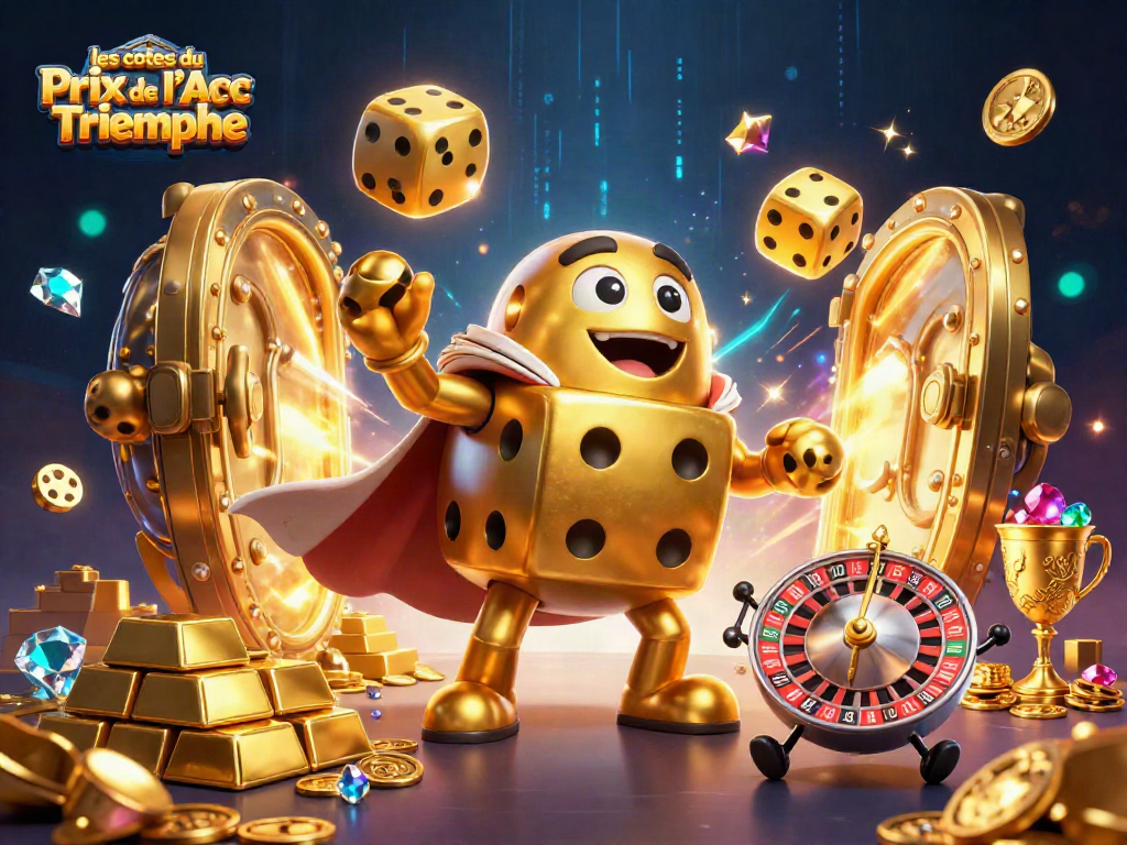 Engage in betting with les cotes du Prix de l'Arc de Triomphe set in a vibrant casino atmosphere.