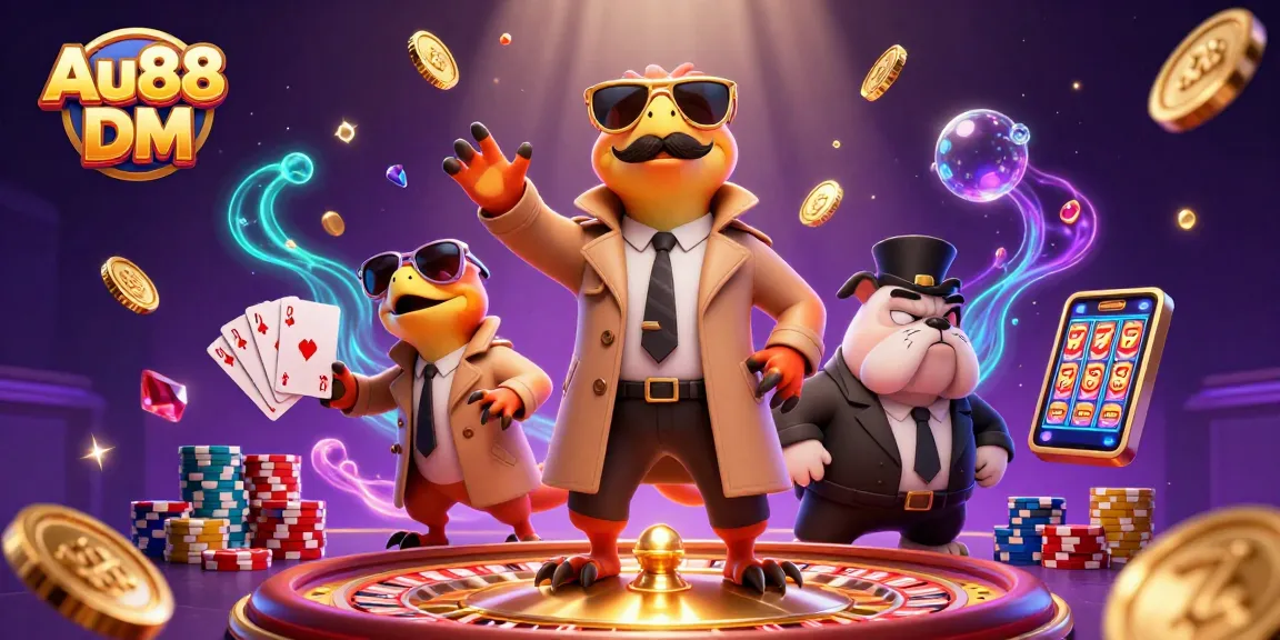 Experience thrilling casino action with Au88 DM as three raptors secretly enter a VIP lounge.