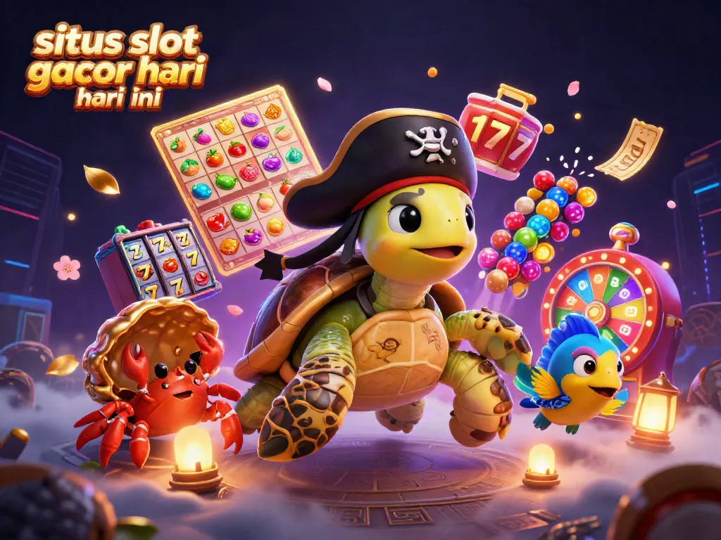 Rasakan keberuntungan di situs slot gacor hari ini dengan karakter laut penuh warna dan simbol permainan yang seru.