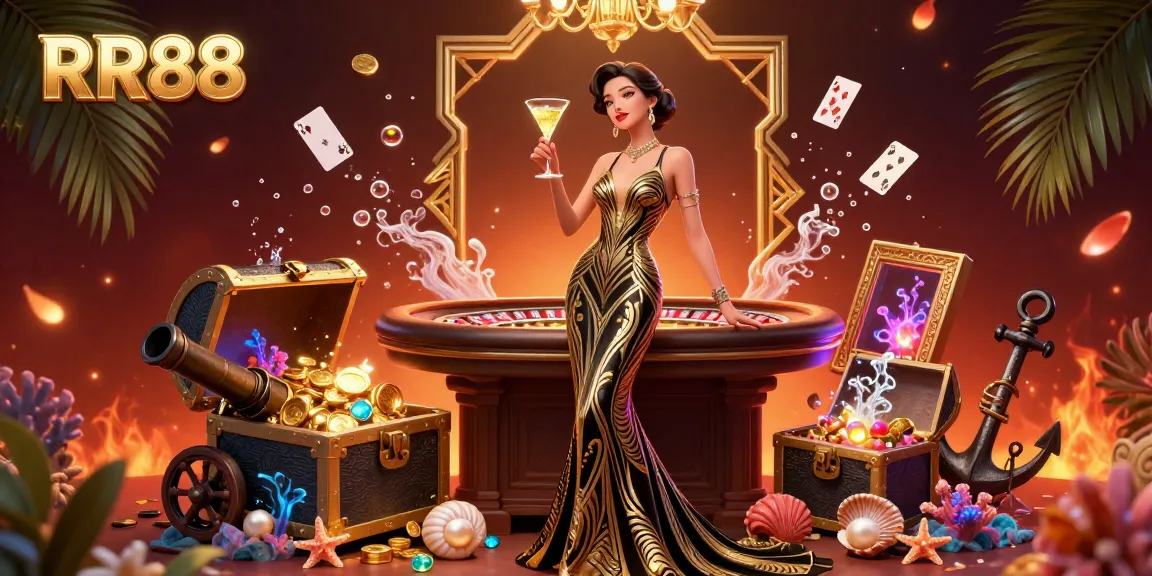 Experience thrilling games at RR88, featuring luxurious casino environments and dynamic gambling elements.