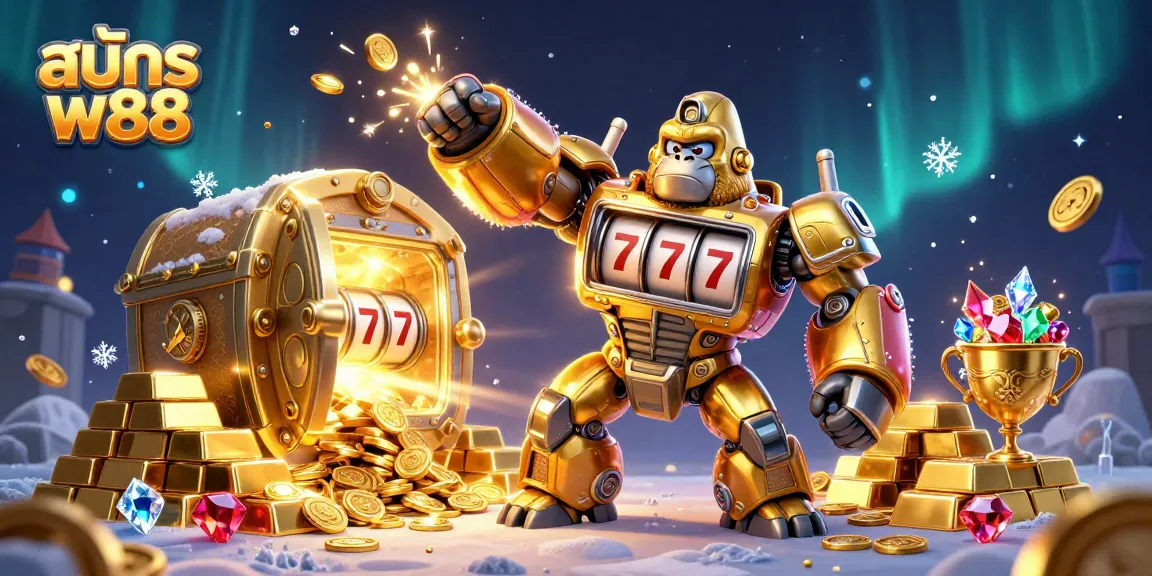 Experience the thrill of สมัคร w88 with an ultra-detailed 3D illustration featuring exciting gambling elements and vibrant casino action.