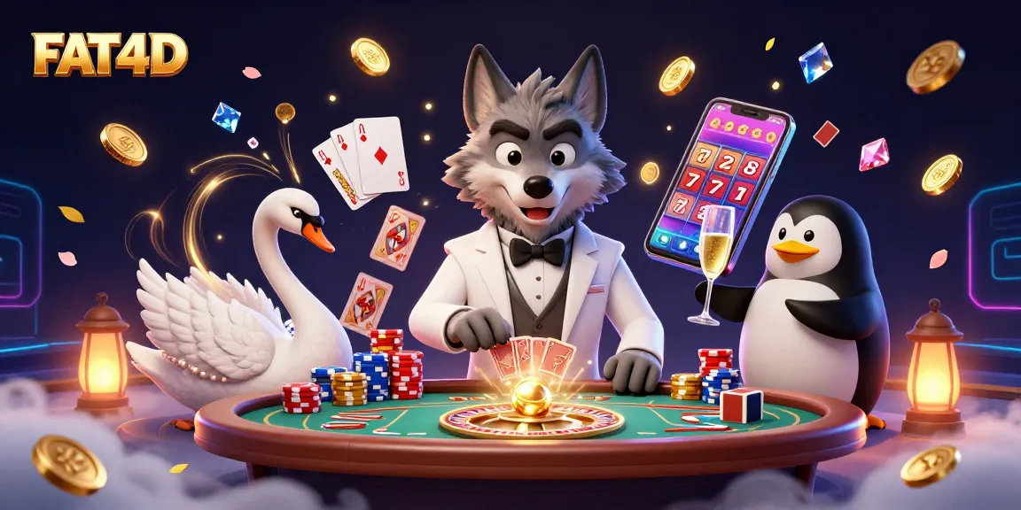 Experience winning strategies with FAT4D: 3D illustration showcasing exclusive casino excitement.
