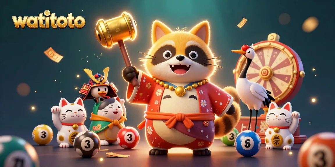 Experience the thrill of winning with watitoto's vibrant lottery scene, featuring dynamic characters and colorful gaming elements.