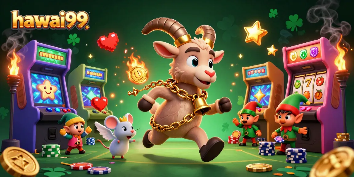 Experience thrilling games at hawai99 casino with festive characters stealing the show.