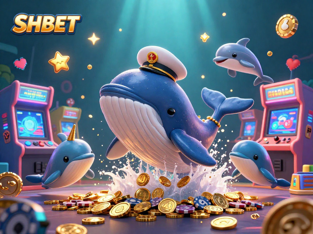 Engage with SHBET's thrilling games among vibrant 3D characters in a mesmerizing casino world.