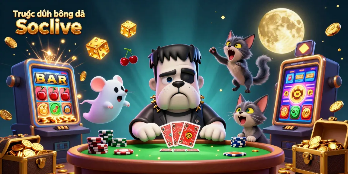 Experience Trực tiếp bóng đá Socolive with our lively casino scene featuring engaging characters and vibrant betting elements.